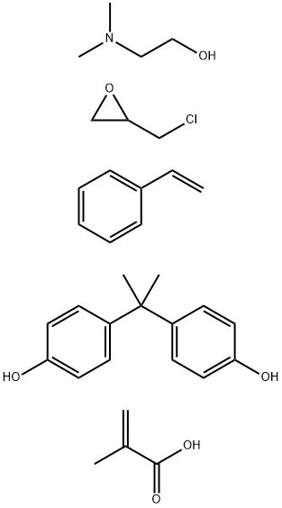 2-프로펜산,2-메틸-,(클로로메틸)옥시란,2-(디메틸아미노)에탄올,에테닐벤젠및4,4-(1-메틸에틸리덴)비스페놀중합체