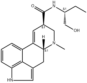 Ergoline-8-carboxamide, 9,10-didehydro-N-[(1R)-1-(hydroxymethyl)propyl]-6-methyl-, (8β)- Structure