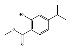 Methyl 2-hydroxy-4-isopropylbenzoate 结构式