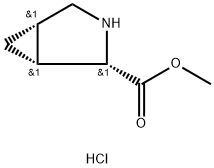 (1R,2S,5S)-Methyl 3-azabicyclo[3.1.0]hexane-2-carboxylate hcl Struktur