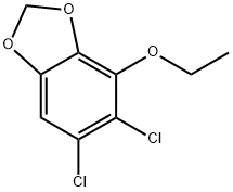5,6-Dichloro-4-ethoxy-1,3-benzodioxole Structure
