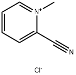 Pyridinium, 2-cyano-1-methyl-, chloride (1:1) Struktur