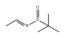 2-Propanesulfinamide, N-ethylidene-2-methyl-, [N(E)]- Structure