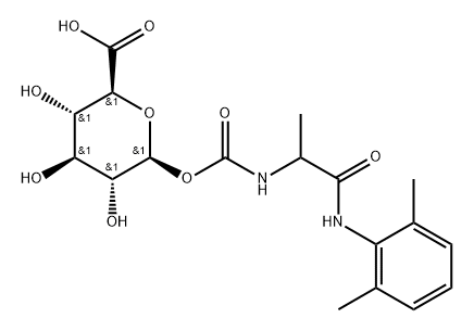 tocainide carbamoyl O-beta-glucuronide 化学構造式