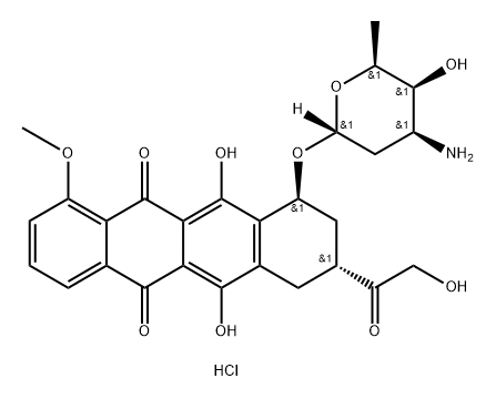 9-Deoxydoxorubicin Hydrochloride Struktur