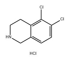 5,6-二氯-1,2,3,4-四氢异喹啉盐酸盐,73075-46-4,结构式