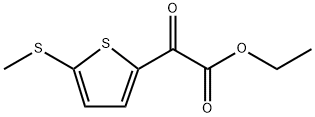 ethyl 2-(5-(methylthio)thiophen-2-yl)-2-oxoacetate Structure