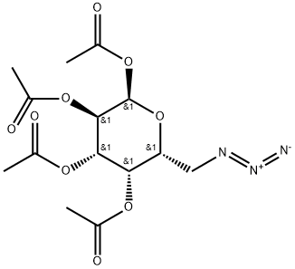 1,2,3,4-四-O-乙酰基-6-叠氮基-6-脱氧Α-D吡喃半乳糖, 73108-24-4, 结构式