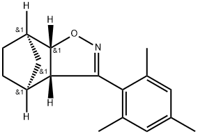 4,7-Methano-1,2-benzisoxazole, 3a,4,5,6,7,7a-hexahydro-3-(2,4,6-trimethylphenyl)-, (3aα,4β,7β,7aα)- (9CI) Structure