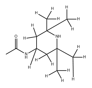 Acetamide, N-[2,2,6,6-tetra(methyl-d3)-4-piperidinyl-3,3,4,5,5-d5]- (9CI) Struktur