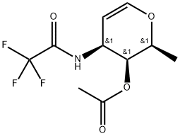 4-O-acetyl-1,5-anhydro-2,3,6-trideoxy-3-trifluoroacetamidohex-1-enitol 结构式