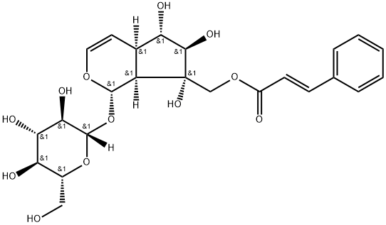 73366-19-5 [(1S)-1,4aα,5,6,7,7aα-Hexahydro-5α,6β,7α-trihydroxy-7-[[(E)-1-oxo-3-phenyl-2-propenyloxy]methyl]cyclopenta[c]pyran-1-yl]β-D-glucopyranoside