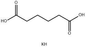 Adipic acid hydrogen 1-potassium salt 结构式