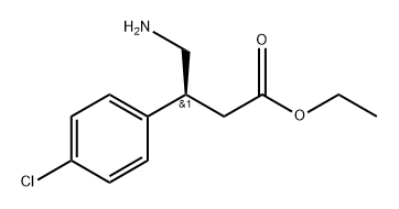 ethyl (S)-4-amino-3-(4-chlorophenyl)butanoate,735328-68-4,结构式