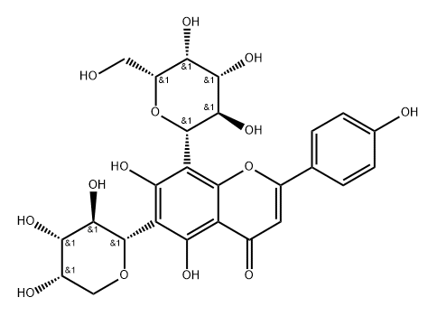 伞花耳草苷, 73543-87-0, 结构式