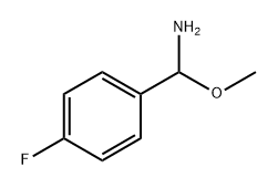 4-フルオロ-α-メトキシベンジルアミン 化学構造式
