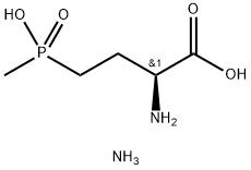 Butanoic acid, 2-amino-4-(hydroxymethylphosphinyl)-, ammonium salt (1:1), (2S)- Structure