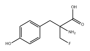 alpha-monofluoromethyl-4-tyrosine Structure