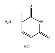 2,6(1H,3H)-Pyridinedione, 3-amino-3-methyl-, hydrochloride (1:1) 化学構造式