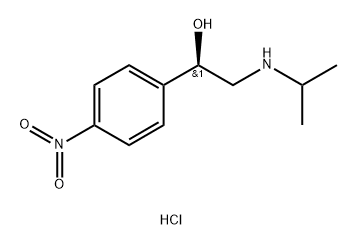 Benzenemethanol, α-[[(1-methylethyl)amino]methyl]-4-nitro-, monohydrochloride, (αR)- (9CI) Struktur