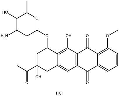 11-Deoxydaunorubicin HCl Struktur