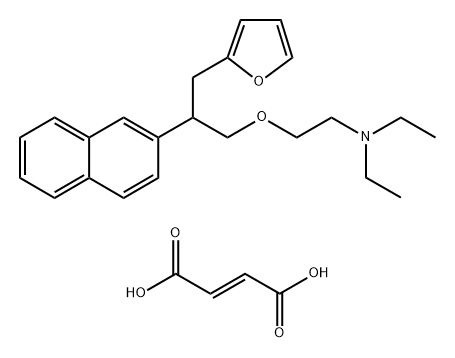 but-2-enedioic acid, N,N-diethyl-2-[3-(2-furyl)-2-naphthalen-2-yl-prop oxy]ethanamine|