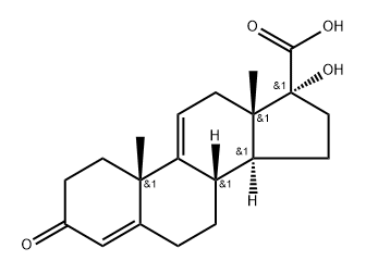 Androsta-4,9(11)-diene-17-carboxylic acid, 17-hydroxy-3-oxo-, (17α)-|氢化可的松杂质34