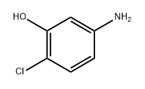 5-Amino-2-chlorophenol 化学構造式