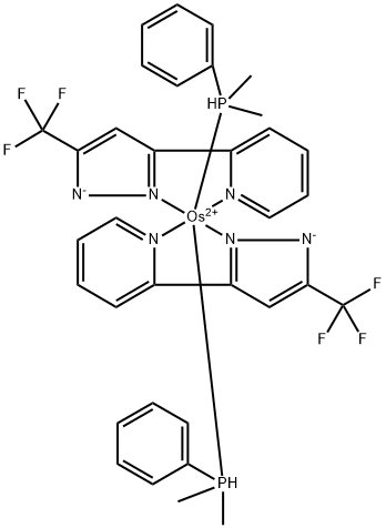 Os(fppz)2(PPhMe2)2 , OsMiuM(II) bis(3-trifluoroMethyl-5-(2-pyr Struktur