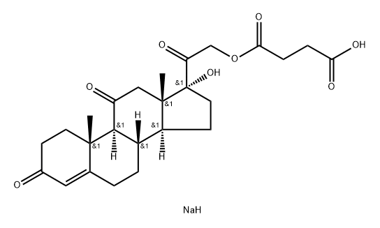 CORTISONE SUCCINATE SODIUM SALT 结构式