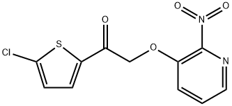 1-(5-氯噻吩-2-基)-2-((2-硝基吡啶-3-基)氧基)乙酮, 741734-32-7, 结构式