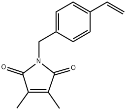 4-乙烯基苯甲基-3,4-二甲基-1H-吡咯-2,5-二酮, 74180-27-1, 结构式