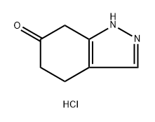 6H-Indazol-6-one, 1,4,5,7-tetrahydro-, hydrochloride (1:1) 化学構造式