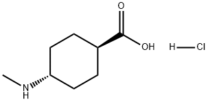 Cyclohexanecarboxylic acid, 4-(methylamino)-, hydrochloride, trans- Structure