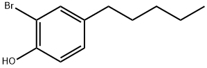 2-bromo-4-pentylphenol Struktur