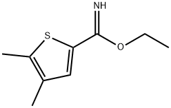 Ethyl 4,5-dimethyl-2-thiophenecarboximidate Struktur