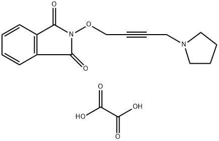 oxalic acid, 2-(4-pyrrolidin-1-ylbut-2-ynoxy)isoindole-1,3-dione Structure