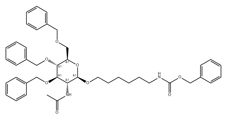 74653-35-3 Carbamic acid, 6-2-(acetylamino)-2-deoxy-3,4,6-tris-O-(phenylmethyl)-.beta.-D-glucopyranosyloxyhexyl-, phenylmethyl ester