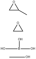 Oxirane, methyl-, polymer with oxirane, monomethyl ether, ester with boric acid Structure