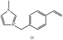 1H-Imidazolium, 3-[(4-ethenylphenyl)methyl]-1-methyl-, chloride (1:1) Structure