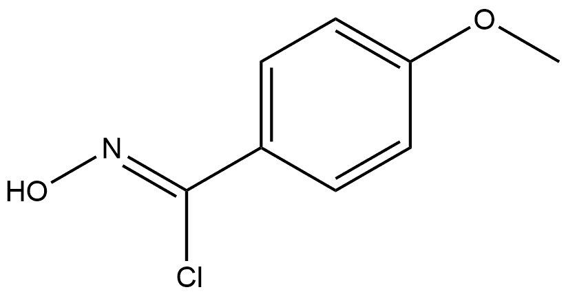 Benzenecarboximidoyl chloride, N-hydroxy-4-methoxy-, [C(Z)]- Structure