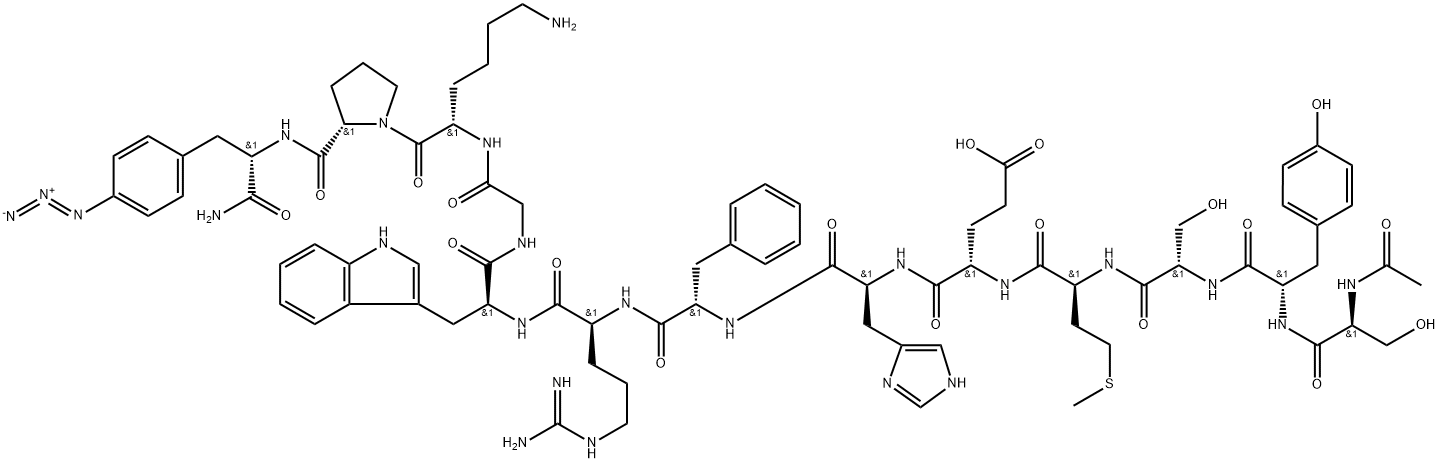 MSH, 13-(4-azido-Phe)alpha- 结构式