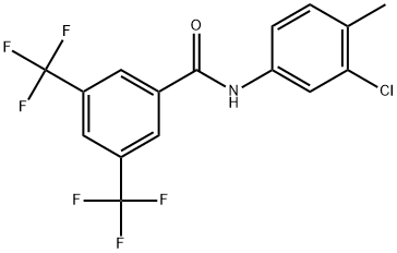 N-(3-Chloro-4-methylphenyl)-3,5-bis(trifluoromethyl)benzamide Structure