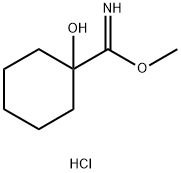 Cyclohexanecarboximidic acid, 1-hydroxy-, methyl ester, hydrochloride (1:1) 化学構造式