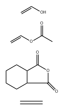 Ethenyl acetate polymer with ethene, ethenol and hexahydro-1,3-isobenzofurandione Structure