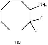 2,2-DIFLUOROCYCLOOCTAN-1-AMINE HYDROCHLORIDE, 75149-51-8, 结构式