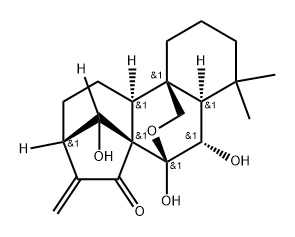 (14R)-7α,20-Epoxy-6β,7,14-trihydroxykaur-16-en-15-one Structure