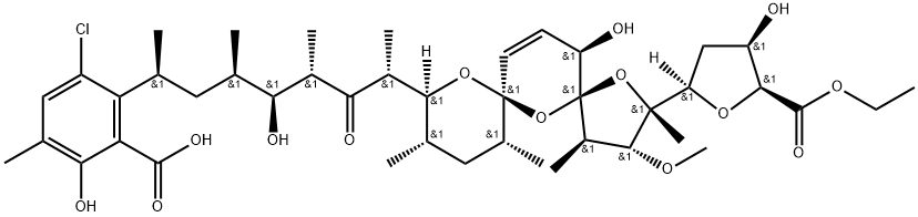 抗生素 X-14766A,75217-55-9,结构式