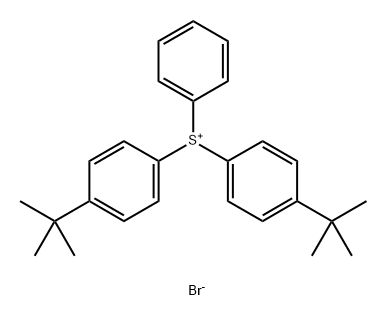 双(4-(叔丁基)苯基)(苯基)溴化磺 结构式