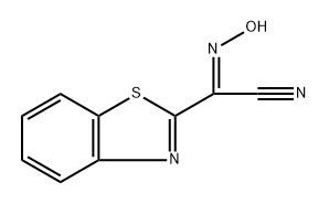 2-Benzothiazoleacetonitrile,alpha-(hydroxyimino)-(9CI) 结构式